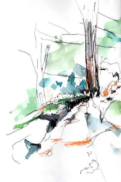 croquis chemin